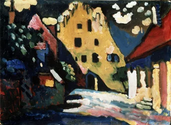"Murnau. La cour du chateau" by Vassily Kandinsky