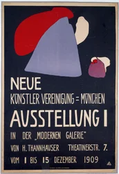 Poster for the First Exhibition of the New Artists