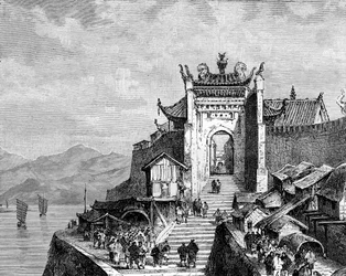 Shanghai Port, China, 19th century