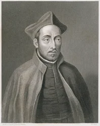 Ignatius de Loyola, engraved by W. Holl, from World Religion, published by A. Fullarton & Co.