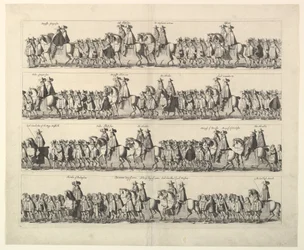 Coronation Procession of Charles II Through London, 1662.