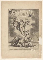 Fame Overcomes Time and Death (series title on object: History of the Entry of the Queen Mother of the Most Christian King into the United Provinces of the Netherlands)