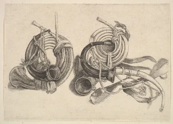Five hunting horns, 1625-77