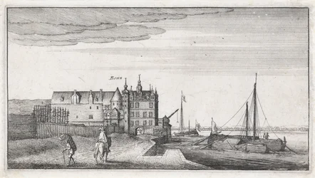 View of the Chancellery on the Rhine near Bonn