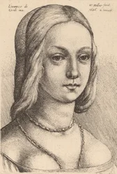Head of Woman Looking Right