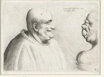 Heads of a Large Bald Man and Grotesque Woman (series title)