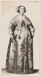 Woman with a Scent Box Hanging on a Chain