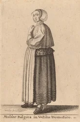Belgian Woman in Domestic Dress
