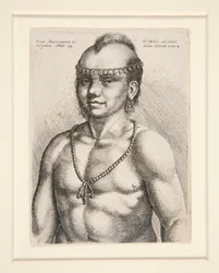 Portrait of a Native American, likely the warrior called Jaques of the Musee-Delaware Nation
