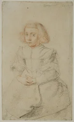 Study of a Seated Girl, 1635