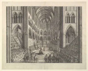The Coronation of King Charles II in Westminster Abbey, April 23, 1661 (from John Ogilby