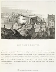 The Globe Theatre, c.1647, published by Robert Wilkinson, London, 1810
