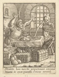 The Miser, from the Dance of Death, 1651