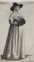 The Woman with a Mannish Hat and Dark Muff