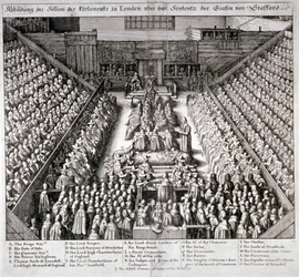 The Trial of Thomas Wentworth, Earl of Strafford, Westminster Hall, London