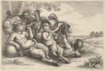 Two Young Satyrs and a Boy, 1647