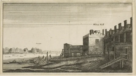 View of Lambeth Palace from the River at Whitehall Stairs