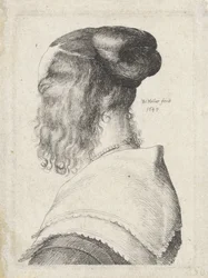 Woman with Hair Up, Seen from the Back