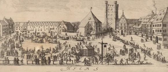 Winter: The Parade Ground, c. 1628-1629
