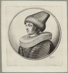 Woman with Pointed Fur Cap