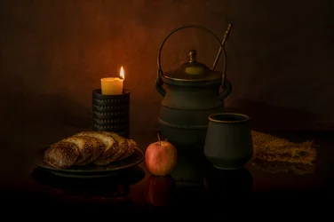 Rustic Candlelight Meal
