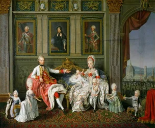 Leopold I, Grand Duke of Tuscany with His Wife Maria Luisa and Their Children