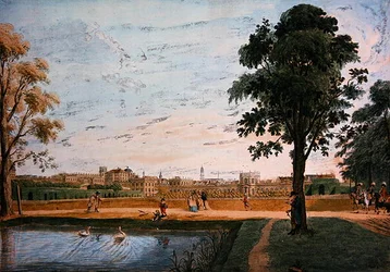 View of the Orangery, in front of the Friedrichsthore near Kassel