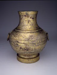 Storage Vessel with Intertwined Dragons and Stylized Clouds