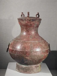 Vessel from the Tomb of Prince Liu Shang (Bronze Inlaid with Gold and Silver)