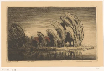 Farm by the Water in a Storm