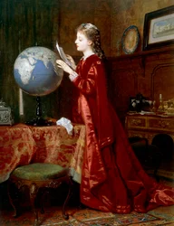 Far away places, by Wilhelm Amberg, oil on canvas, Germany