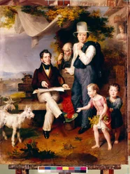 Self Portrait with the Portrait of the Artist George Dawe