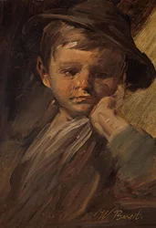 Portrait of a Boy with a Large Hat