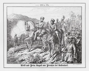 Field Marshal Kleist and Prince Augustus of Prussia at Nollendorf, Battle of Leipzig