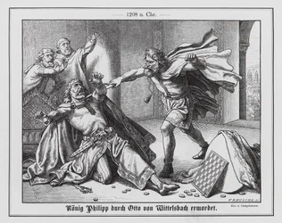 Murder of King Philip of Swabia by Otto of Wittelsbach