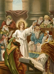Jesus Teaches in the Temple