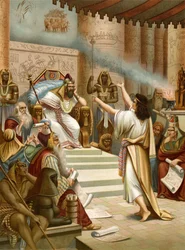 Joseph interpreting the dreams of the Pharaoh