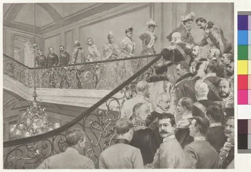 The Archduchess Receiving Emperor William II at the Schwarzen-Adlerstiege