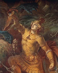 Sigurd Killing the Dragon Fafnir (detail)