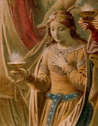 The Miracle of the Grail, from the Lohengrin Saga, Salon (detail)