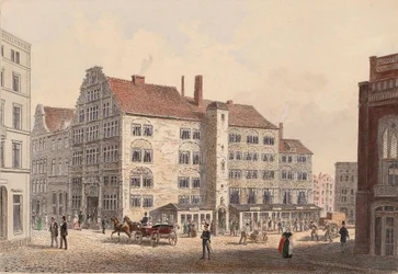 Hamburg 1845 Kaiserhof Hotel - Side View