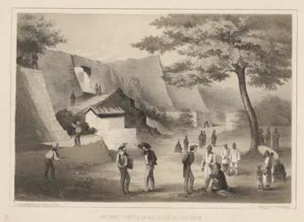 Ancient Castle of Na-Ga-Cus-Ko, Lew Chew, 1855