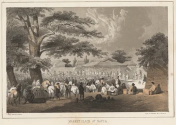 Market Place at Napha, 1855