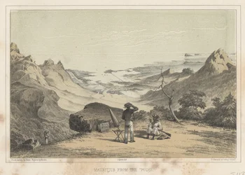 Mauritius from the Pouce, 1855