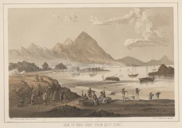 View of Hong Kong from East Point, 1855