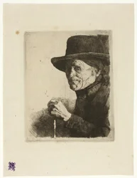 Old Man with a Walking Stick