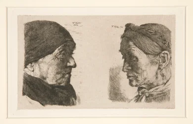 Untitled [Study of Two Heads]
