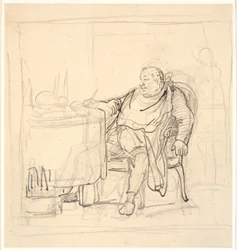 A Fat Man at the Dinner Table