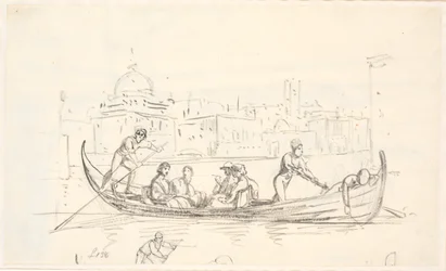 Gondola with Two Rowers