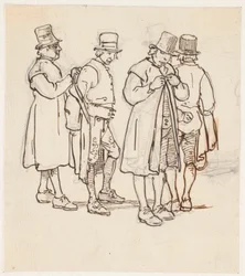 Group of Four Swedish Peasants